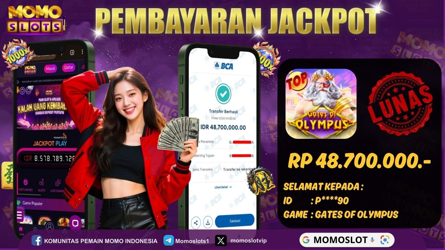 MOMOSLOTS JACKPOT SLOT GATES OF OLYMPUS